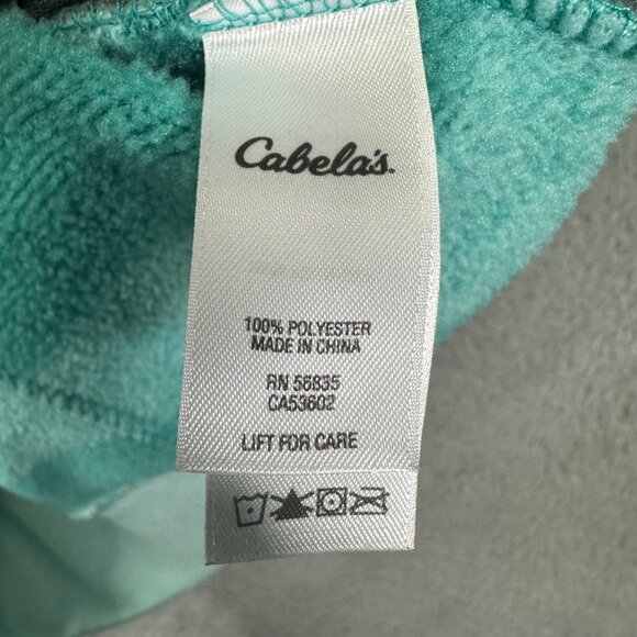 Cabela's Women's Zip Up Sweatshirt with Hood Light Green Hoodie Size Small - Picture 10 of 11